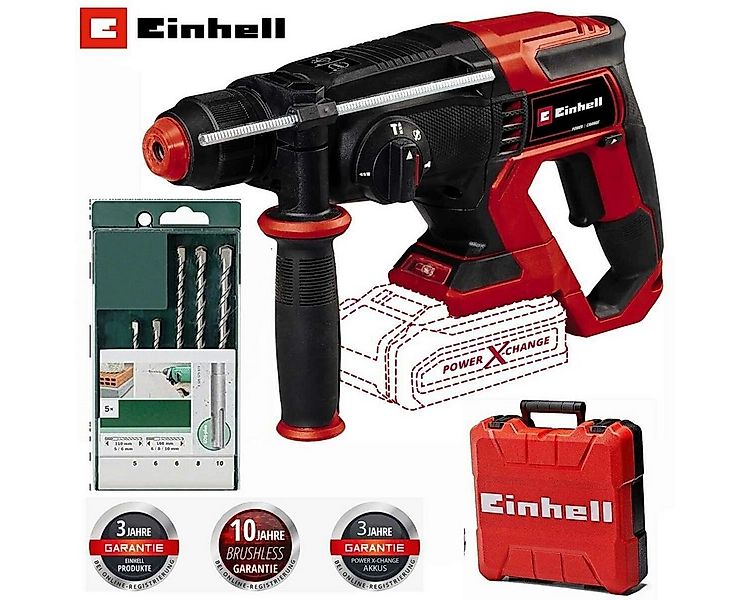 Einhell Akku-Bohrhammer Akku-Bohrhammer TE-HD 18/20 Li- Solo 18V + Bohrerse günstig online kaufen