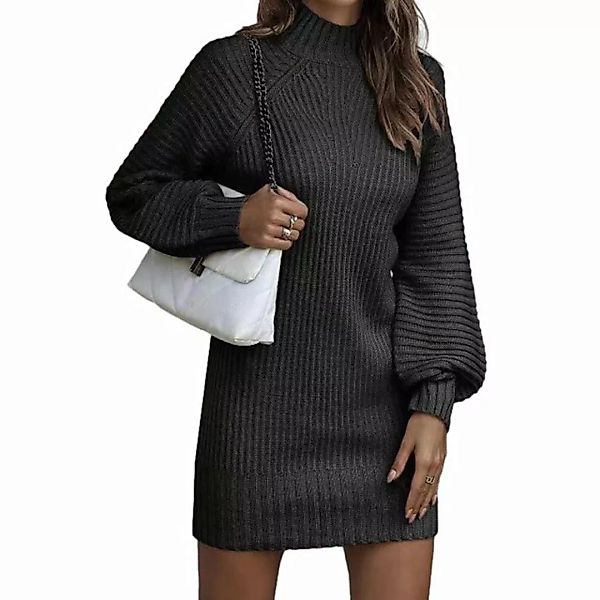 Lubgitsr Strickkleid Strickkleider Damen Strickkleid Elegant A Linie Kleid günstig online kaufen