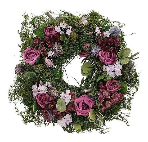 Home-trends24.de Dekokranz Rose Blüten Kranz Türkranz Tischkranz Blumen Dek günstig online kaufen