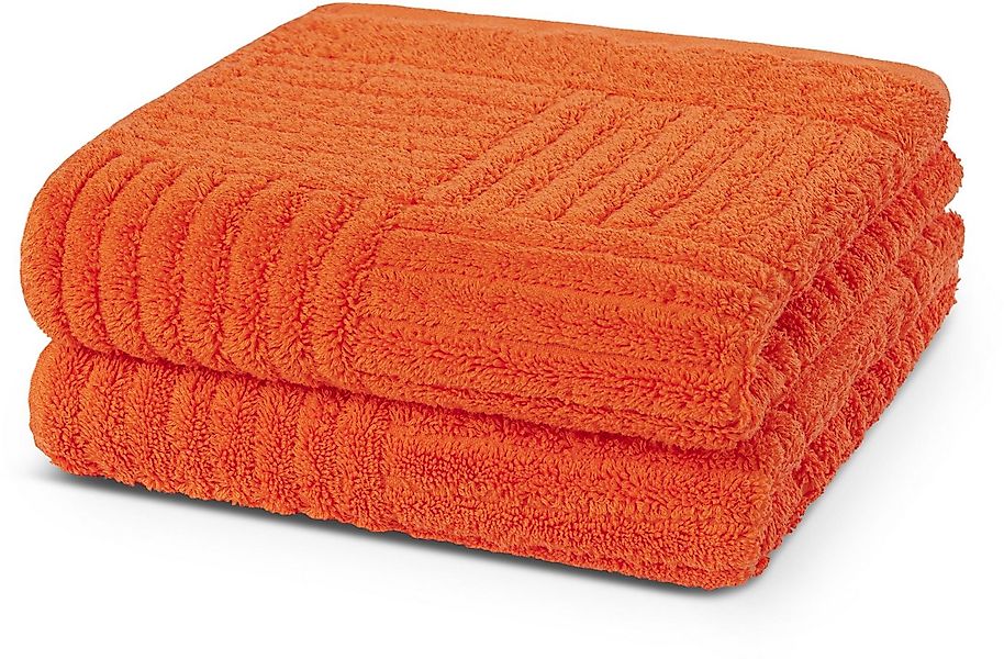 ROSS Handtücher CARRE, Frottier (Packung, 2-St), 100% Baumwolle, Rippenstru günstig online kaufen
