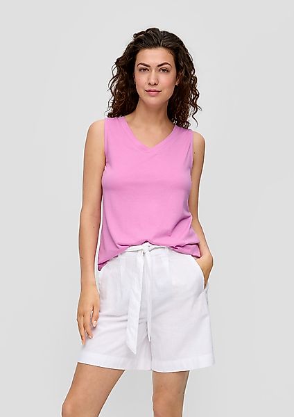 s.Oliver Shirttop Top mit V-Ausschnitt und günstig online kaufen