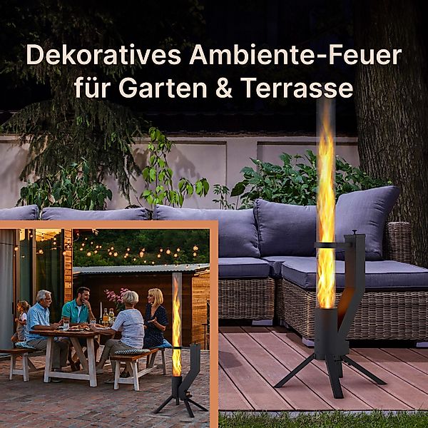 Gardenflare Feuerschale Feuerrohr – Edelstahl Feuersäule günstig online kaufen