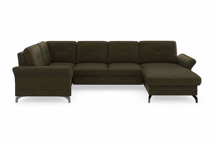 Home affaire Wohnlandschaft "Calando U-Form" wahlweise mit Bettfunktion, Be günstig online kaufen