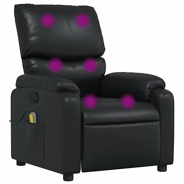 vidaXL Massagesessel Schwarz Kunstleder Modell 9 günstig online kaufen