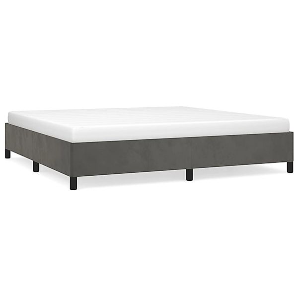 vidaXL Bettgestell Dunkelgrau 200x200 cm Samt Modell 21370549 günstig online kaufen