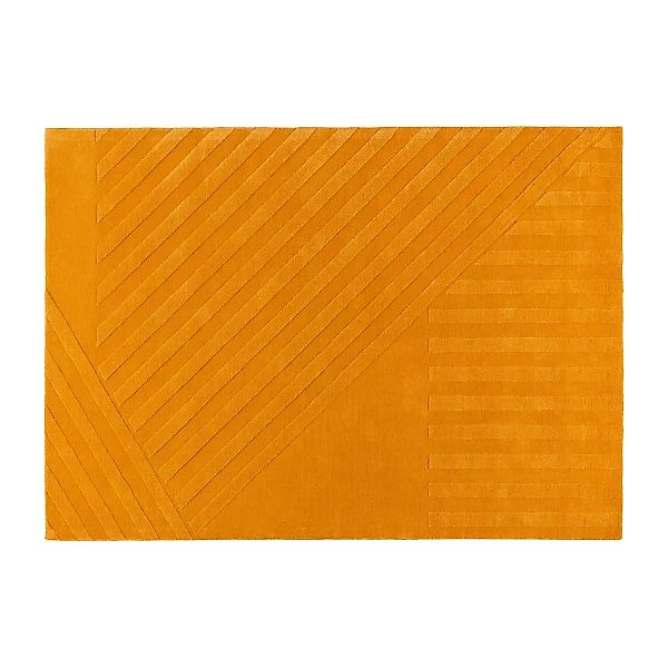 Levels Wollteppich stripes gelb 170 x 240cm günstig online kaufen
