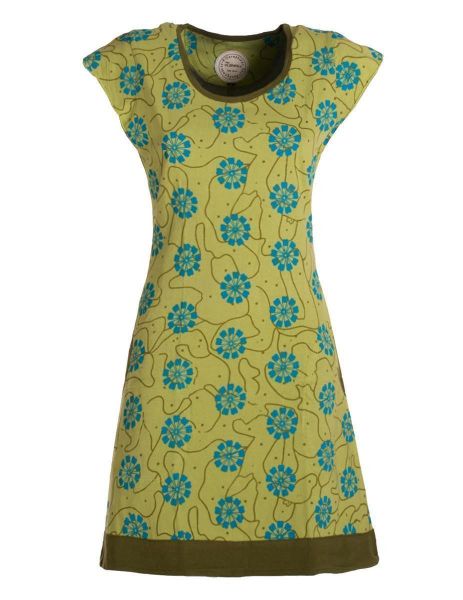 Vishes Tunikakleid Damen kurzarm Longshirt-Kleid Mini-Kleid günstig online kaufen