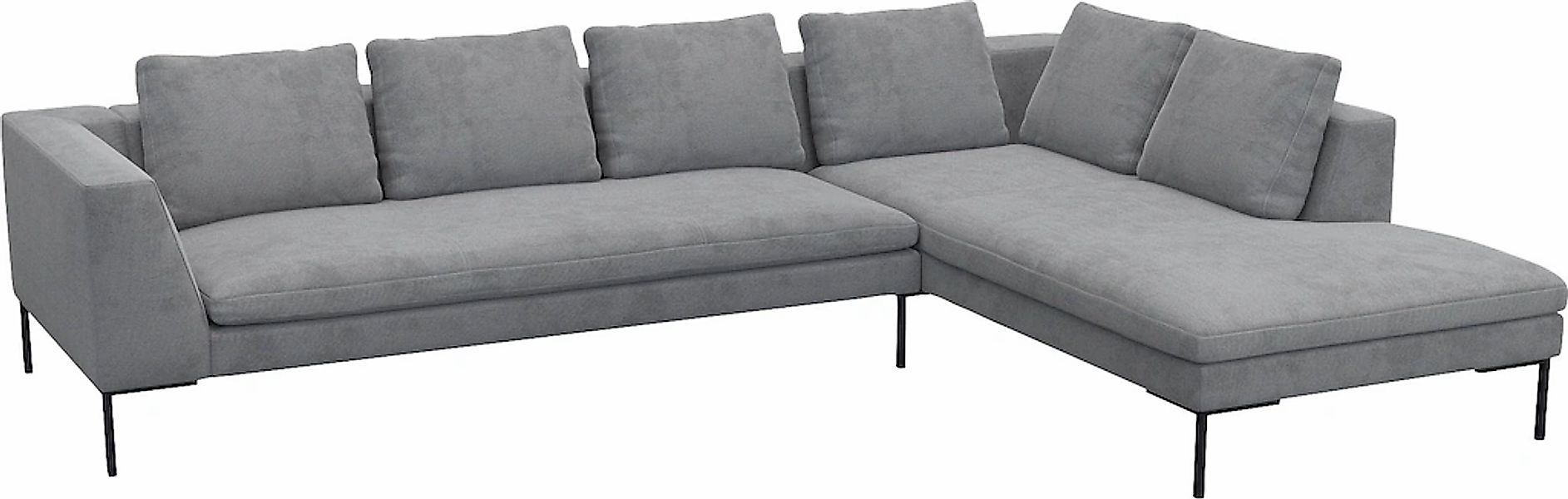 FLEXLUX Ecksofa »Loano, superbequemer Sitzkomfort durch Kaltschaum im Sitz, günstig online kaufen