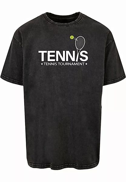 Merchcode T-Shirt Merchcode Herren Tennis Racket Acid Washed Oversized Tee günstig online kaufen