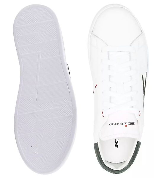 Kiton K-Logo Kalbsleder Schuhe Sneaker Kontrastierender günstig online kaufen