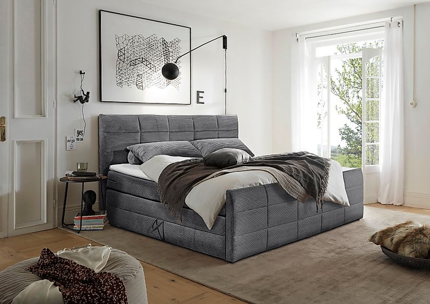 ED EXCITING DESIGN Boxspringbett Bolivia, harte günstig online kaufen