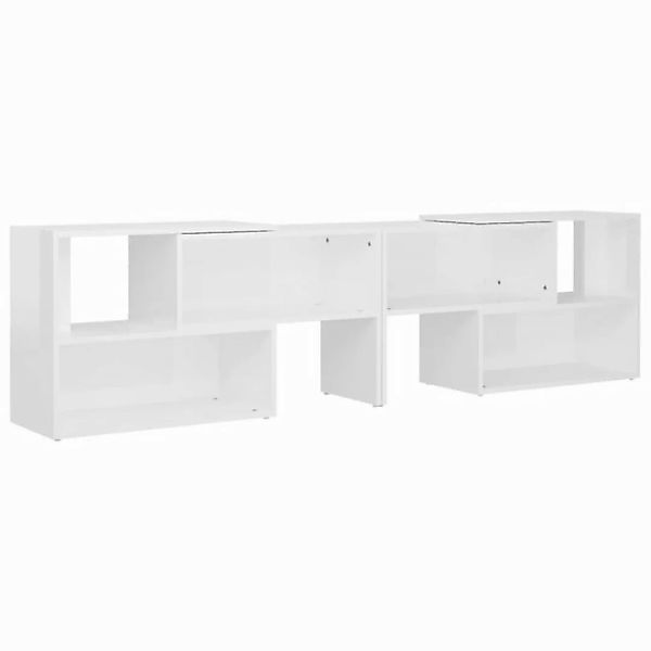 vidaXL TV-Schrank TV-Schrank Hochglanz-Weiß 149x30x52 cm Spanplatte Lowboar günstig online kaufen