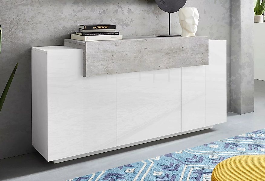 INOSIGN Sideboard "Coro, Kommode, Schrank, Kredenz, grifflos mit Einlegeböd günstig online kaufen