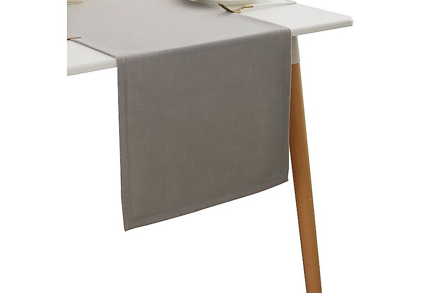 Simurq Tischläufer Leinenoptik - Lotuseffekt, Wasserabweisende & Abwaschbar günstig online kaufen