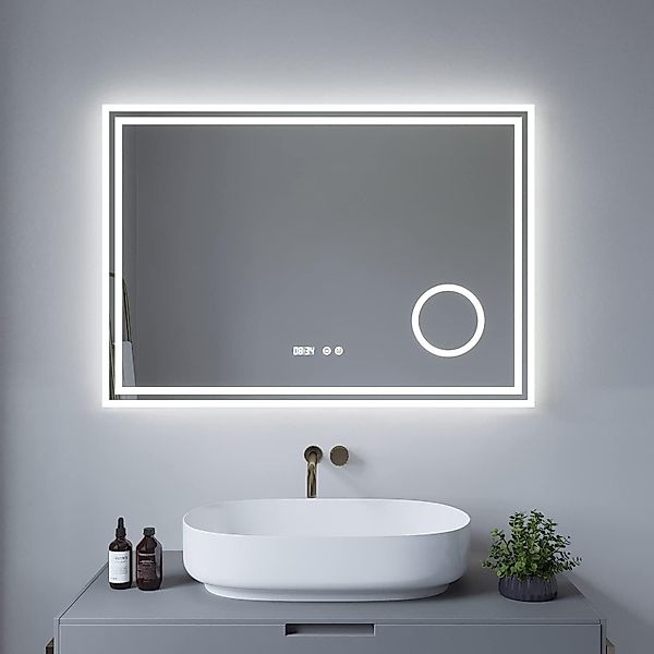 AQUABATOS Badspiegel Badspiegel mit Beleuchtung Badezimmerspiegel günstig online kaufen