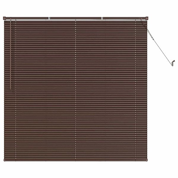vidaXL Venetianer Jalousie Dunkelbraun mit Muster 150 x 130 cm PVC 42003793 günstig online kaufen