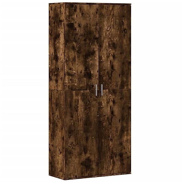 vidaXL Fächerschrank Highboard Räuchereiche 80x35x180 cm günstig online kaufen