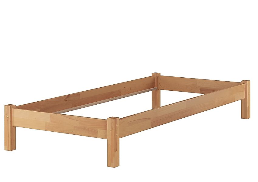 ERST-HOLZ Bett Breites Einzelbett Buche-Bettgestell 100 günstig online kaufen