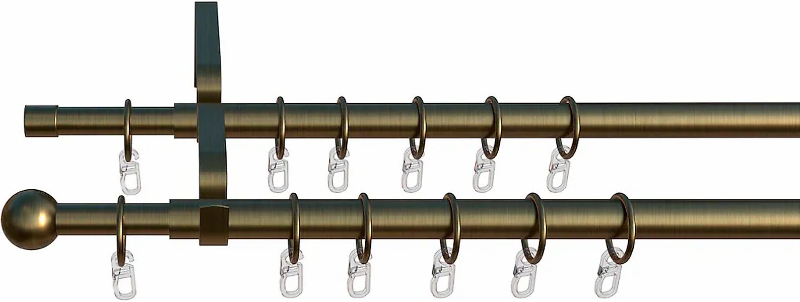 indeko Gardinenstange "Formentor" Ø 10 mm 2 läufig-läufig ausziehbar stufen günstig online kaufen