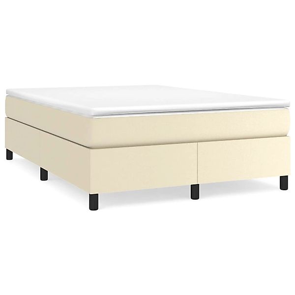 vidaXL Boxspringbett Creme 140x190 cm Kunstleder1465976 günstig online kaufen