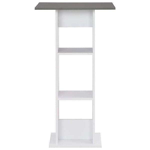 vidaXL Esstisch Bartisch Weiß und Anthrazitgrau günstig online kaufen