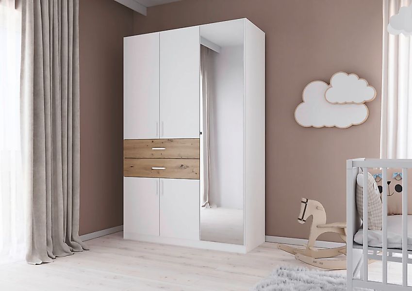 rauch Drehtürenschrank "Maika" mit Spiegel, 2 Schubladen, in verschiedenen günstig online kaufen