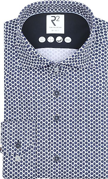 R2 Hemd Jersey Shaped Impression Blau - Größe 46 günstig online kaufen