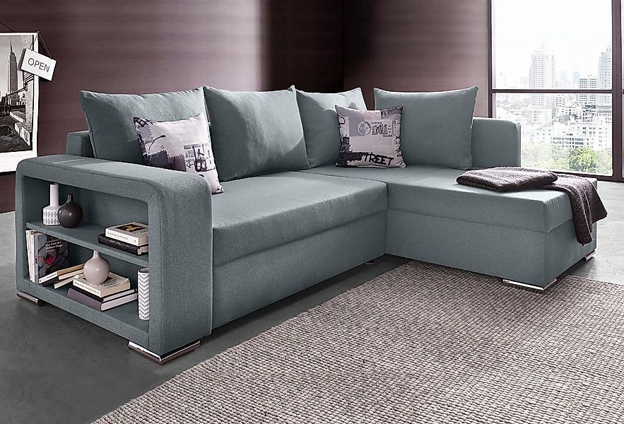 COLLECTION AB Ecksofa John L-Form, mit Bettfunktion, Bettkasten und integri günstig online kaufen