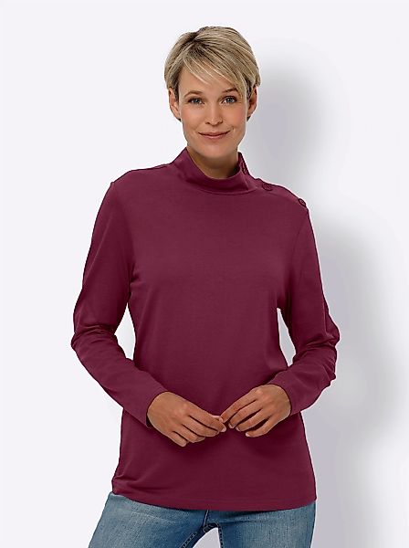 Classic Basics Langarmshirt "Stehkragen-Shirt", (1 tlg.) günstig online kaufen