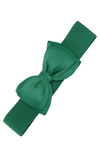 Banned Taillengürtel Bella Belt Grün Vintage Schleife Retro Stretchgürtel günstig online kaufen