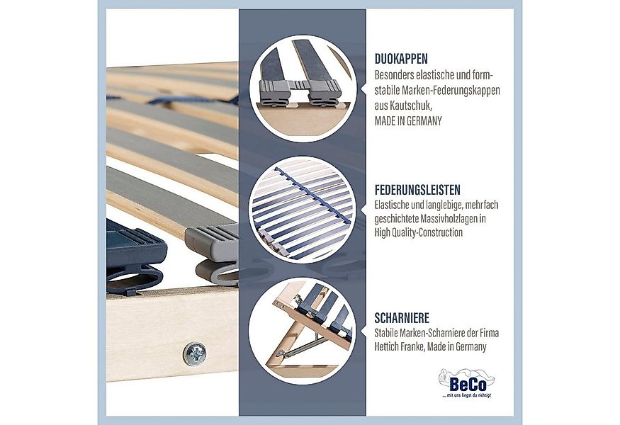 Lattenrost Dura Flex LR-K, Beco, Kopfteil manuell verstellbar, Fußteil nich günstig online kaufen