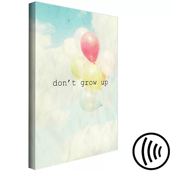Wandbild Don't Grow Up (1 Part) Vertical XXL günstig online kaufen