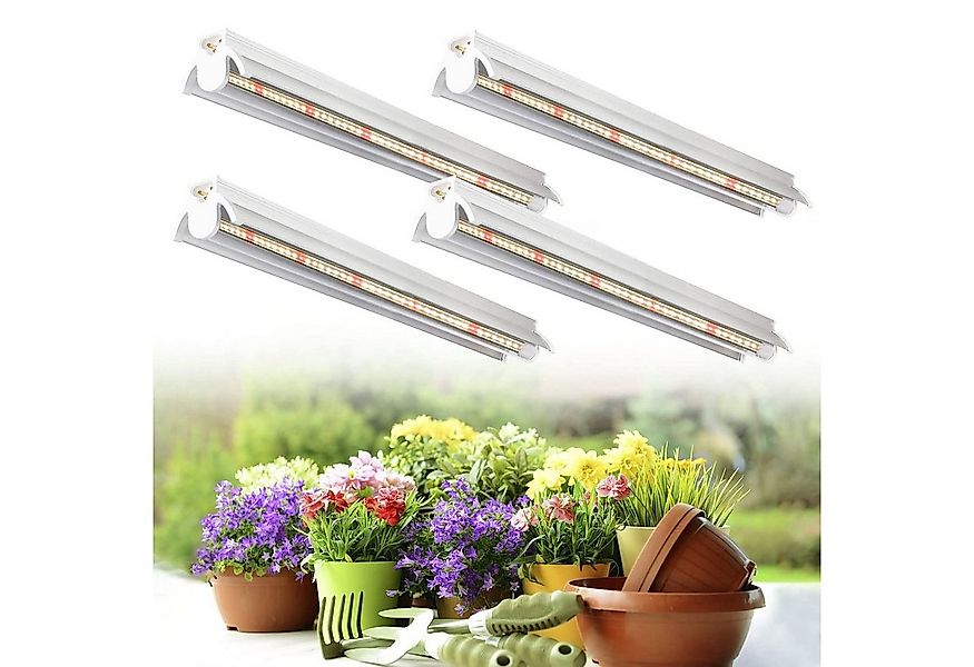 Rosnek Pflanzenlampe 2/4Stück*10W, 5000k Vollspektrum, anschließbar, für In günstig online kaufen