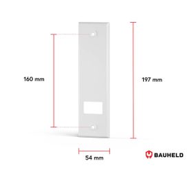 BAUHELD Gurtwickler-Abdeckplatte Metall, Zubehör für Rolladen günstig online kaufen