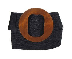 Ella Jonte Flechtgürtel Stretchgürtel mit Holzschnalle günstig online kaufen