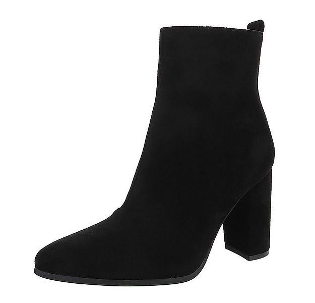 Ital-Design Elegante Stiefeletten mit Blockabsatz für Damen High-Heel-Stief günstig online kaufen