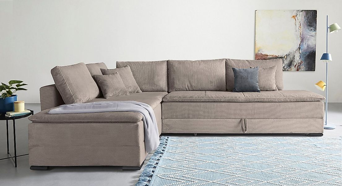 INOSIGN Ecksofa Night & Day L-Form mit Dauer-Schlaffunktion, Cord-Bezug!, i günstig online kaufen