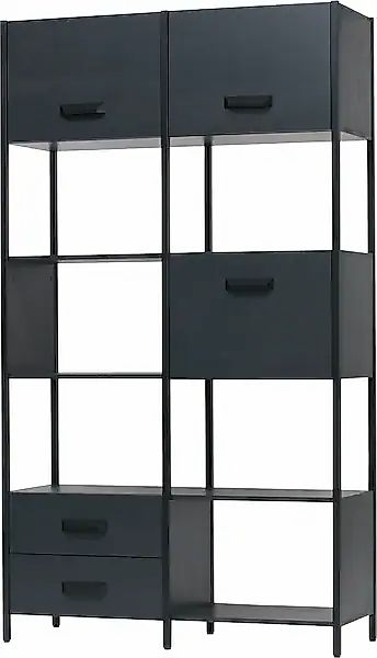 WOOOD Regal »Legacy«, mit Schubladen, H 221 cm x B 125 cm günstig online kaufen