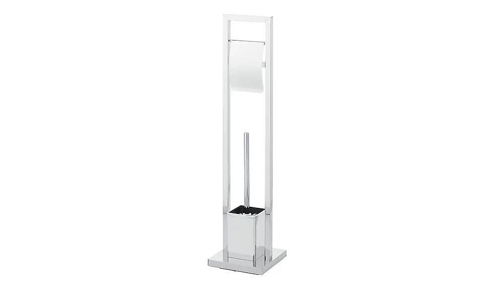 KHG Stand WC Garnitur   ¦ silber ¦ Edelstahl ¦ Maße (cm): H: 75 Badzubehör günstig online kaufen