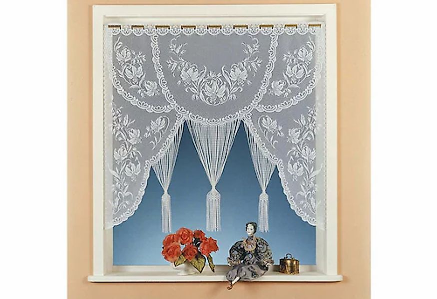 Weckbrodt Scheibengardine »Konstanz-A«, (1 St.), Fadengardine, Jacquard, fl günstig online kaufen