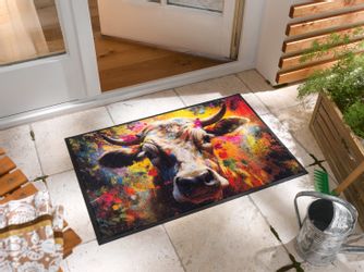 wash+dry by Kleen-Tex Fußmatte "Cowy McCow" rechteckig 7 mm Höhe günstig online kaufen