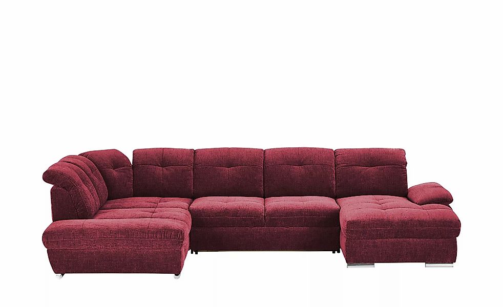 Wohnlandschaft  Gladys ¦ rot ¦ Maße (cm): B: 377 H: 103 T: 246.0 Polstermöb günstig online kaufen