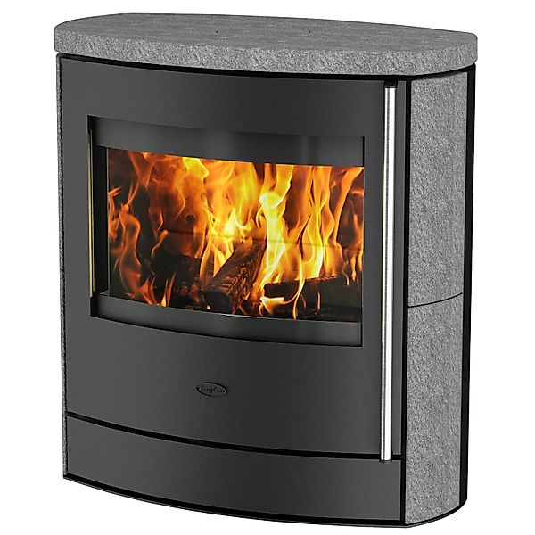Fireplace Adamis Kaminofen Speckstein Schwarz 7 kW günstig online kaufen