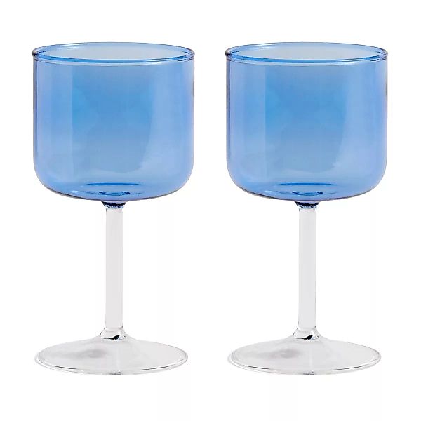 Tint Weinglas 25cl 2er Pack blau-klar günstig online kaufen