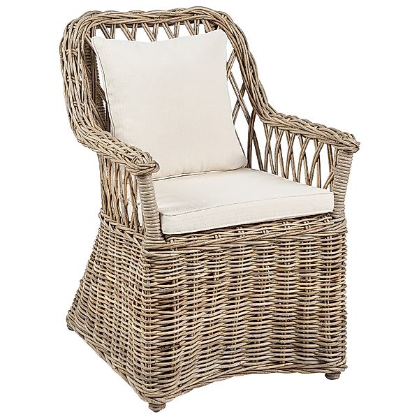 Beliani Sessel Beige Naturfarben 70x53x90 günstig online kaufen