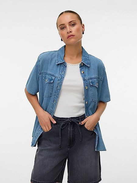 Vero Moda Jeansbluse VMSIGGA SS CLR DENIM SHIRT Baumwollmischung, regular f günstig online kaufen