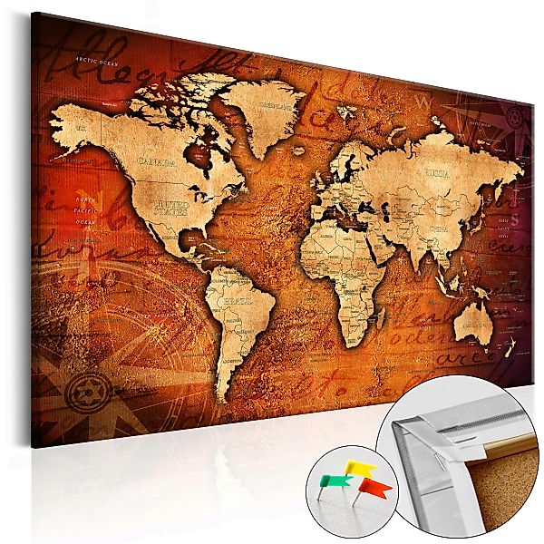 Korkbild - Amber World [cork Map] günstig online kaufen