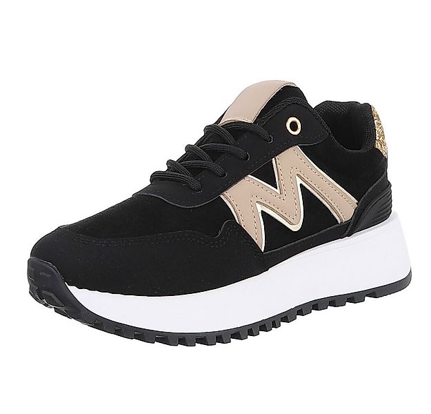 Ital-Design Damen Low-Top Freizeit Sneaker (88577462) Keilabsatz/Wedge Snea günstig online kaufen