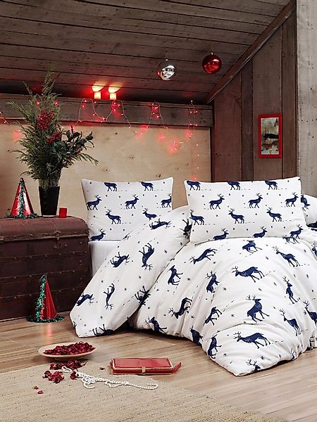 L'Essentiel Maison Bettwäsche Set Festliches Winterliche Rentier-Design, Ba günstig online kaufen