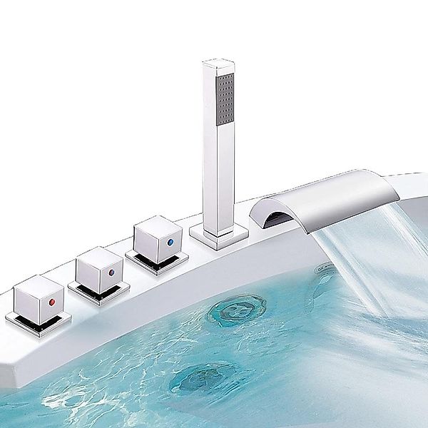Melko Wannenarmatur Wannenarmatur Handbrause Badewannenarmatur 5 günstig online kaufen